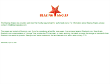 Tablet Screenshot of blazingangles.net