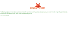 Desktop Screenshot of blazingangles.com