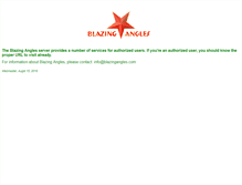 Tablet Screenshot of blazingangles.com